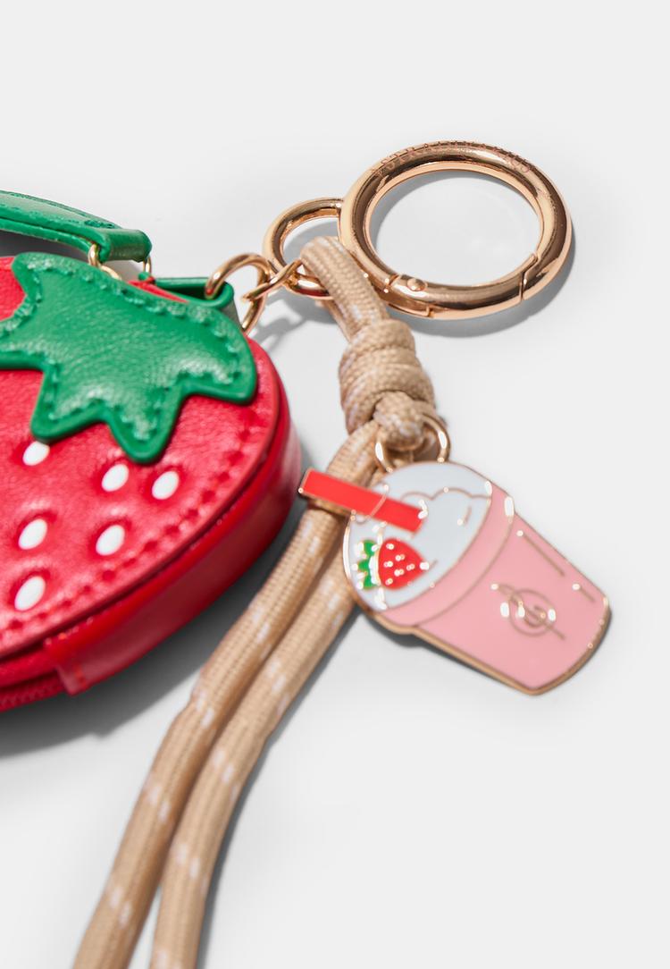 Stradivarius Μπρελόκ Charm Φράουλα Κόκκινο Os φωτογραφία