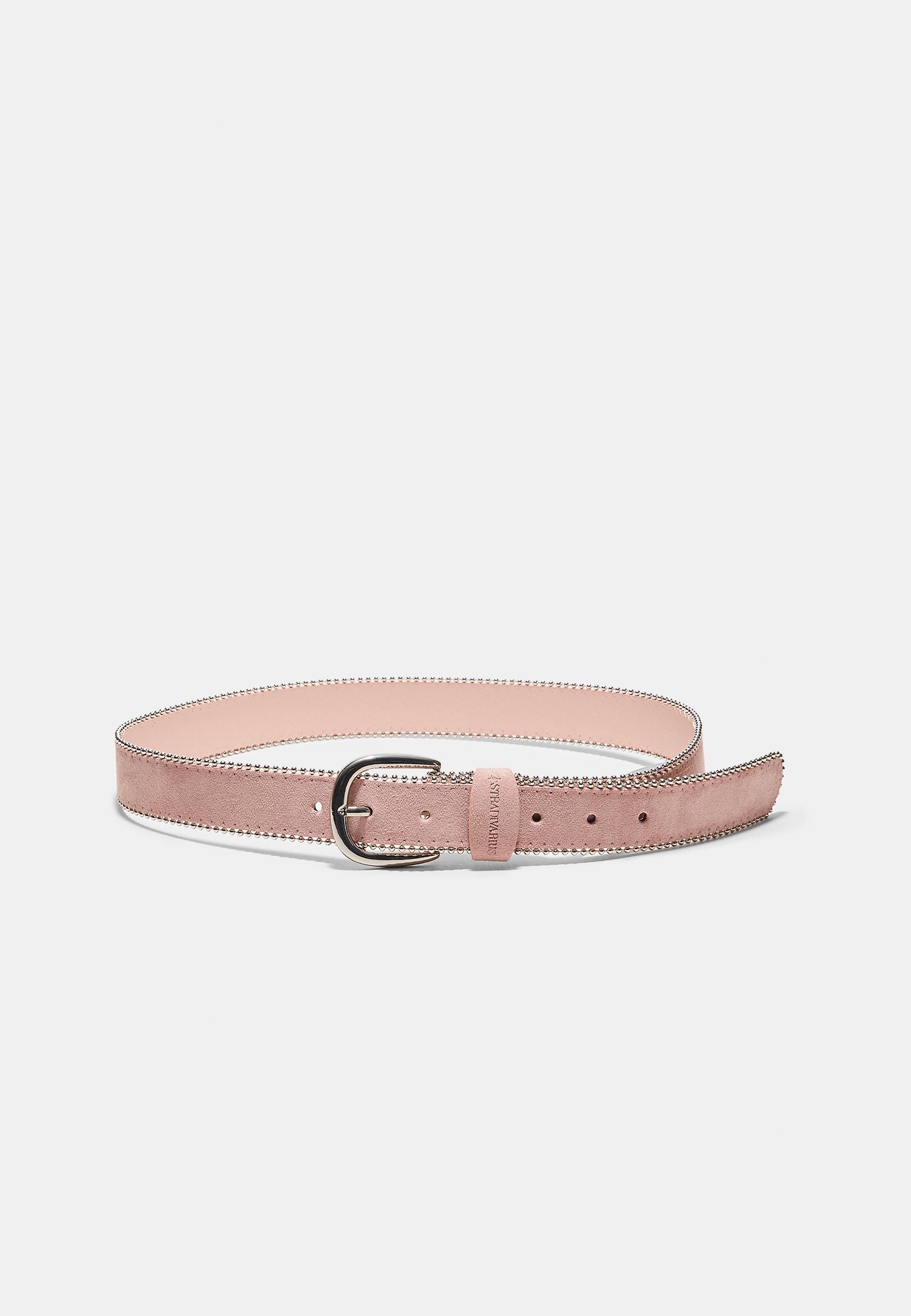 Belt with side beads — Pastel pink