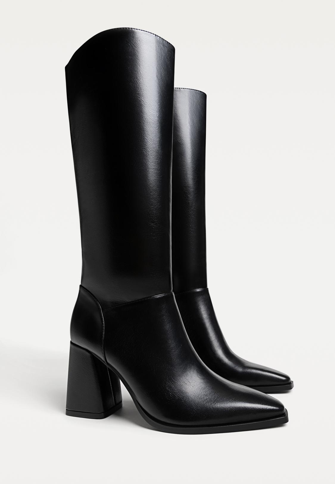 Cowboy Boots Bota Alta Stradivarius Paula Echevarría Stradivarius