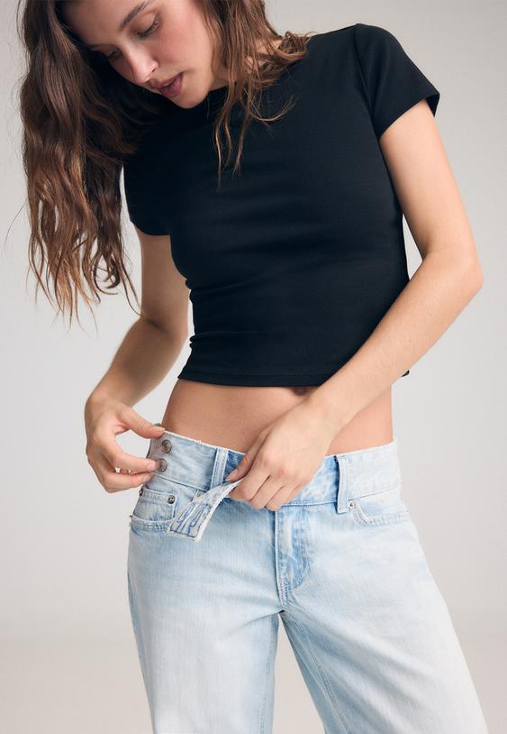 dusuk bel straight fit jean