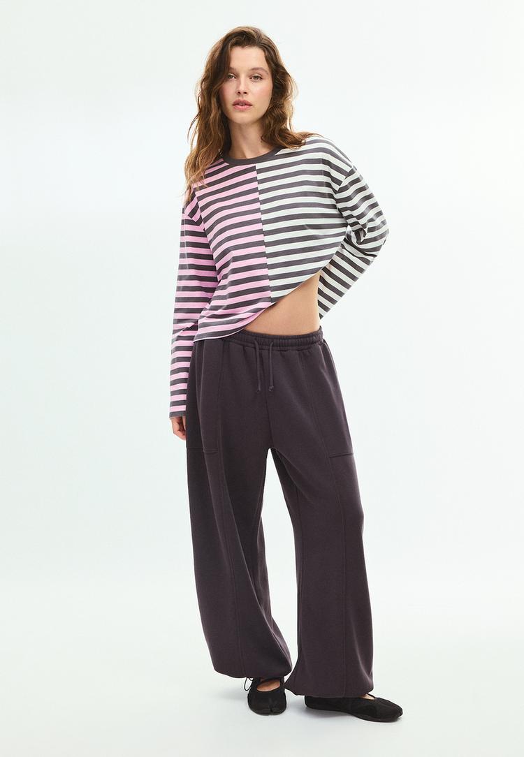 tshirt manches longues raye