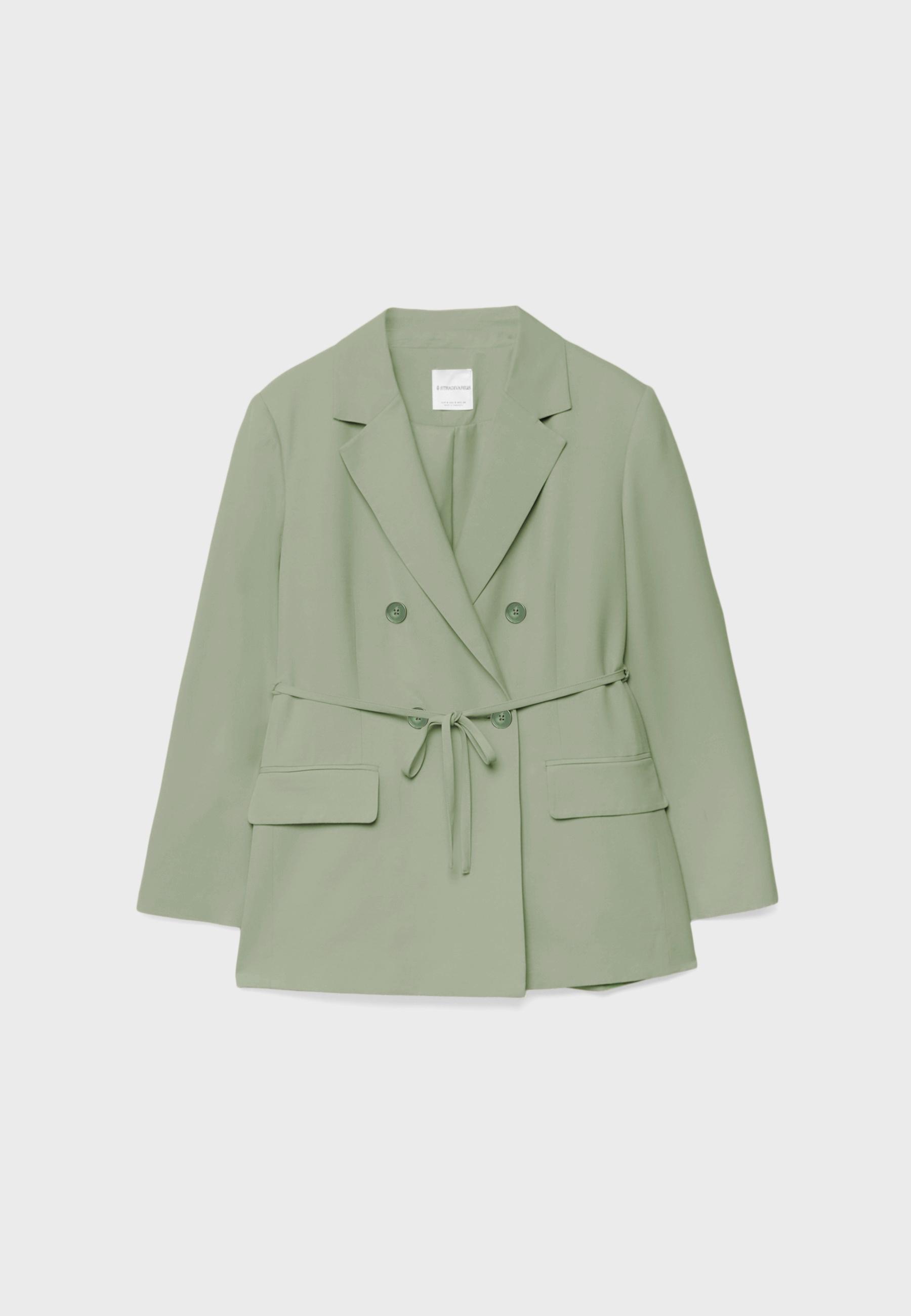 Belted blazer — Khaki