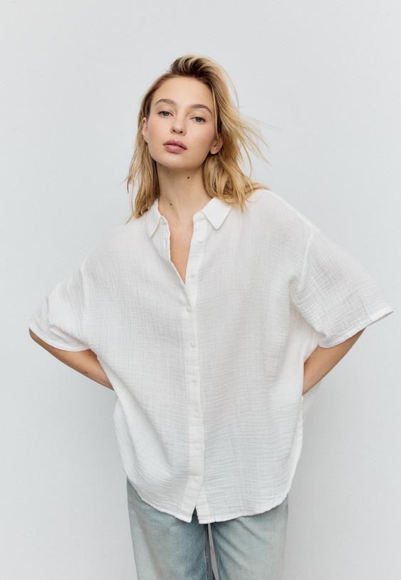 flowing cotton shirt