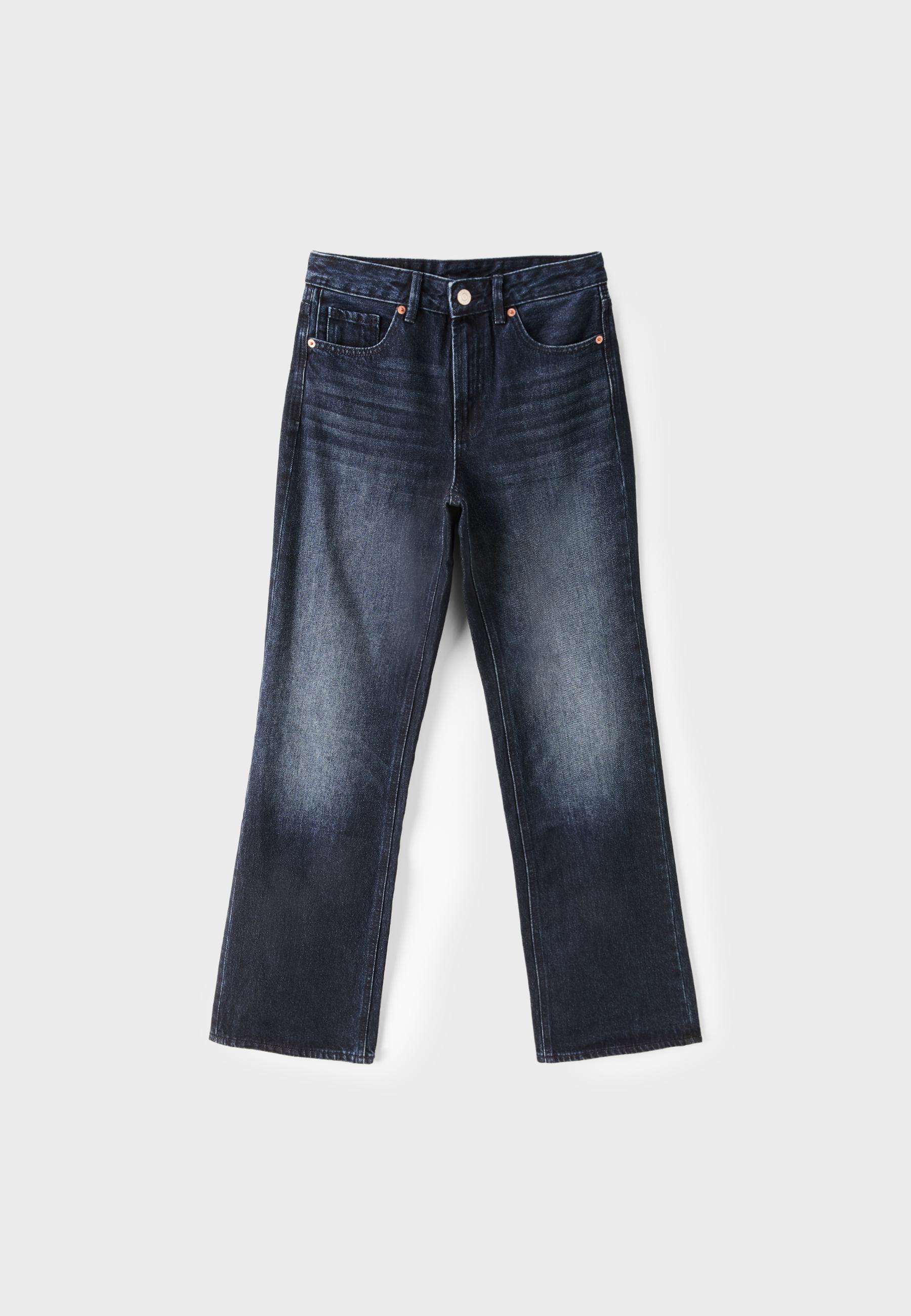 D92 Straight wide-leg jeans — LIGHT GREY DENIM WASH