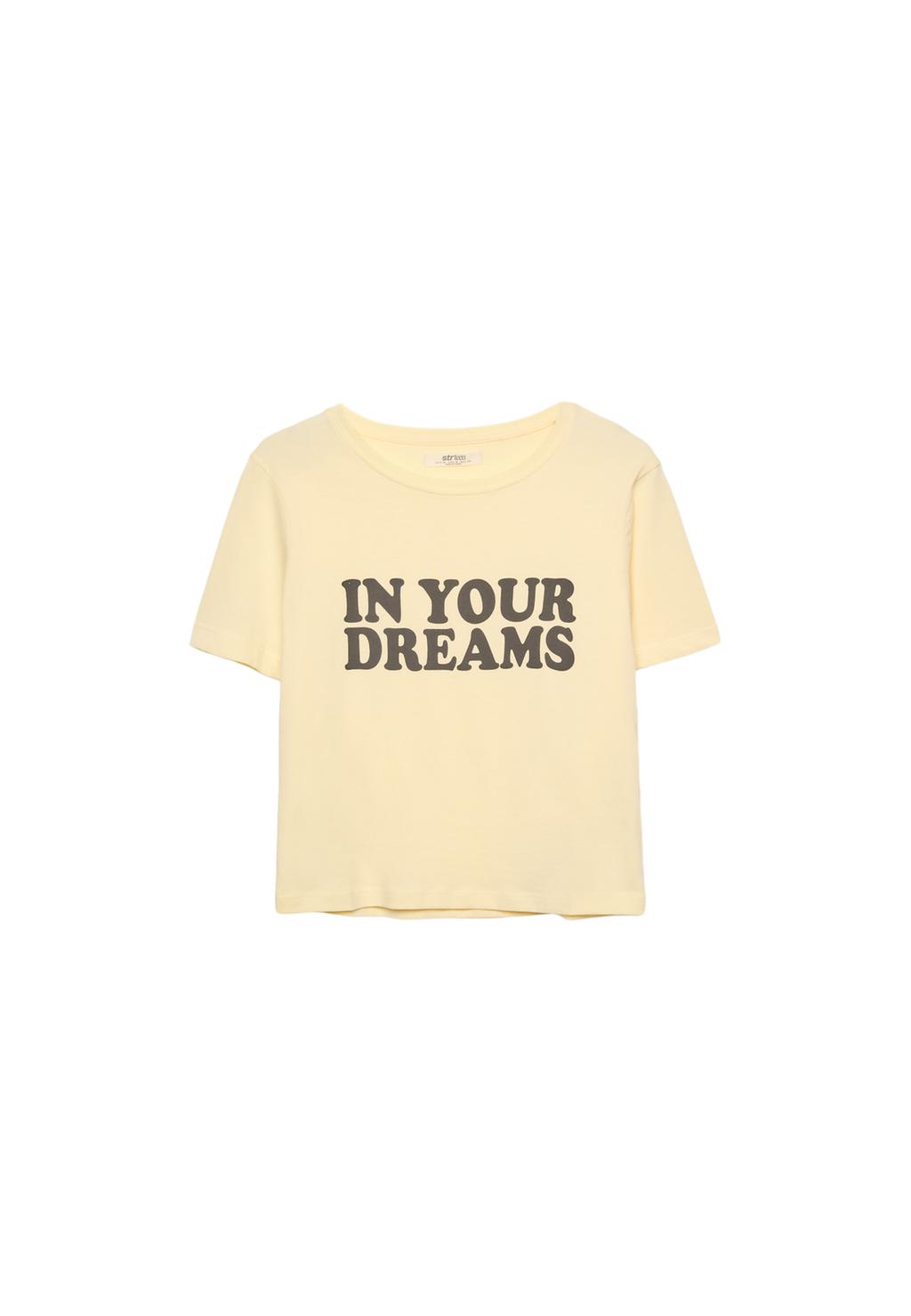 T-shirt with placement print slogan