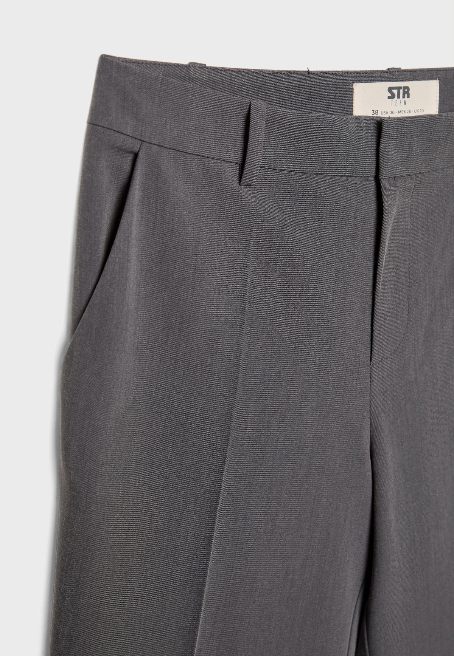 Smart trousers with pockets — Dark grey