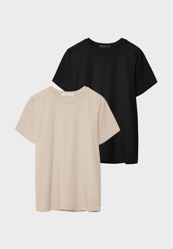 2’li basic regular fit bisiklet yaka t-shirt paketi_5