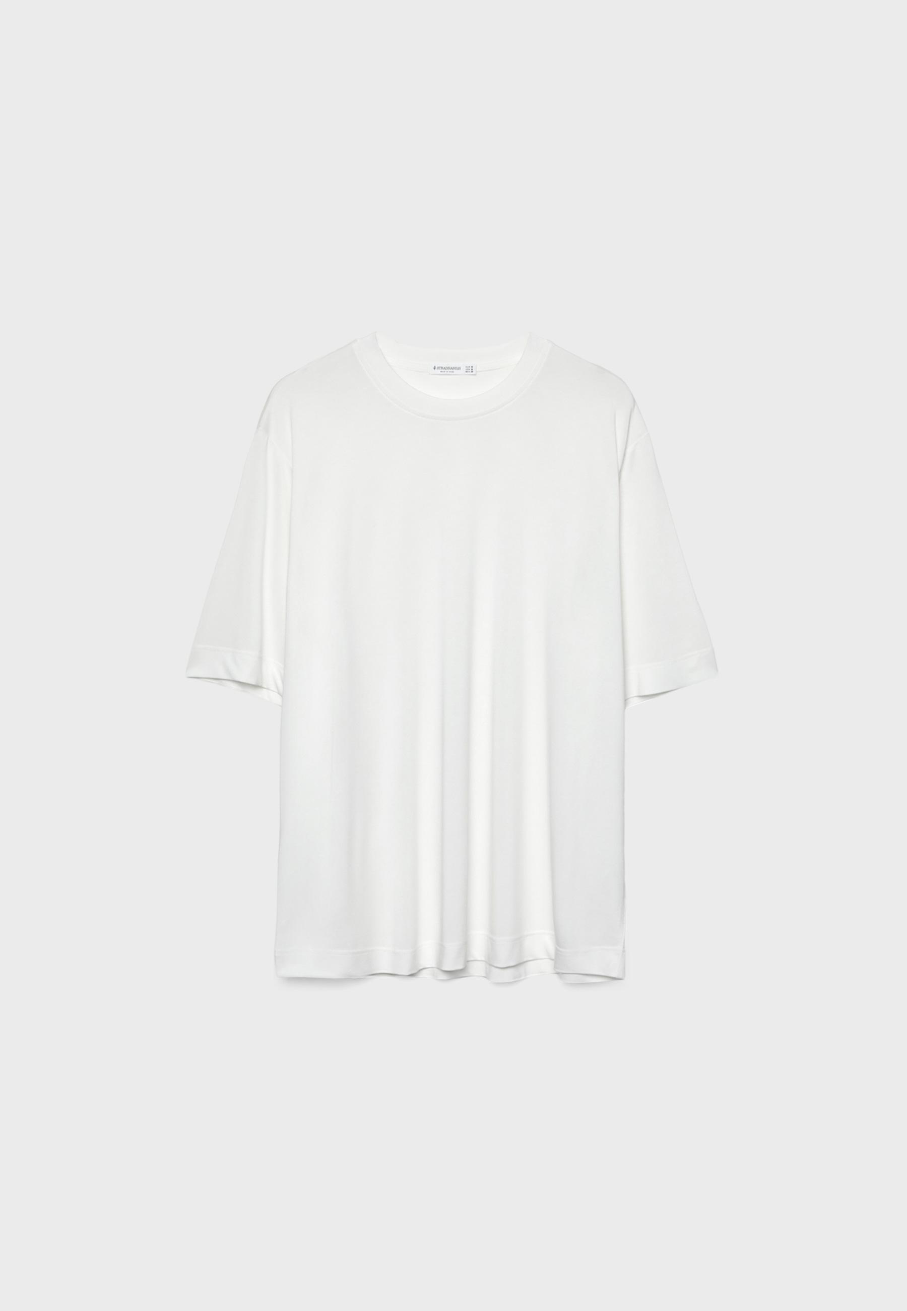 Soft-touch oversize turtleneck — Ecru