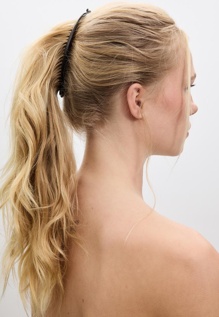 Stradivarius Σετ 2 Μπαρέτες Μαλλιών Μπανάνα Μαύρο Os φωτογραφία