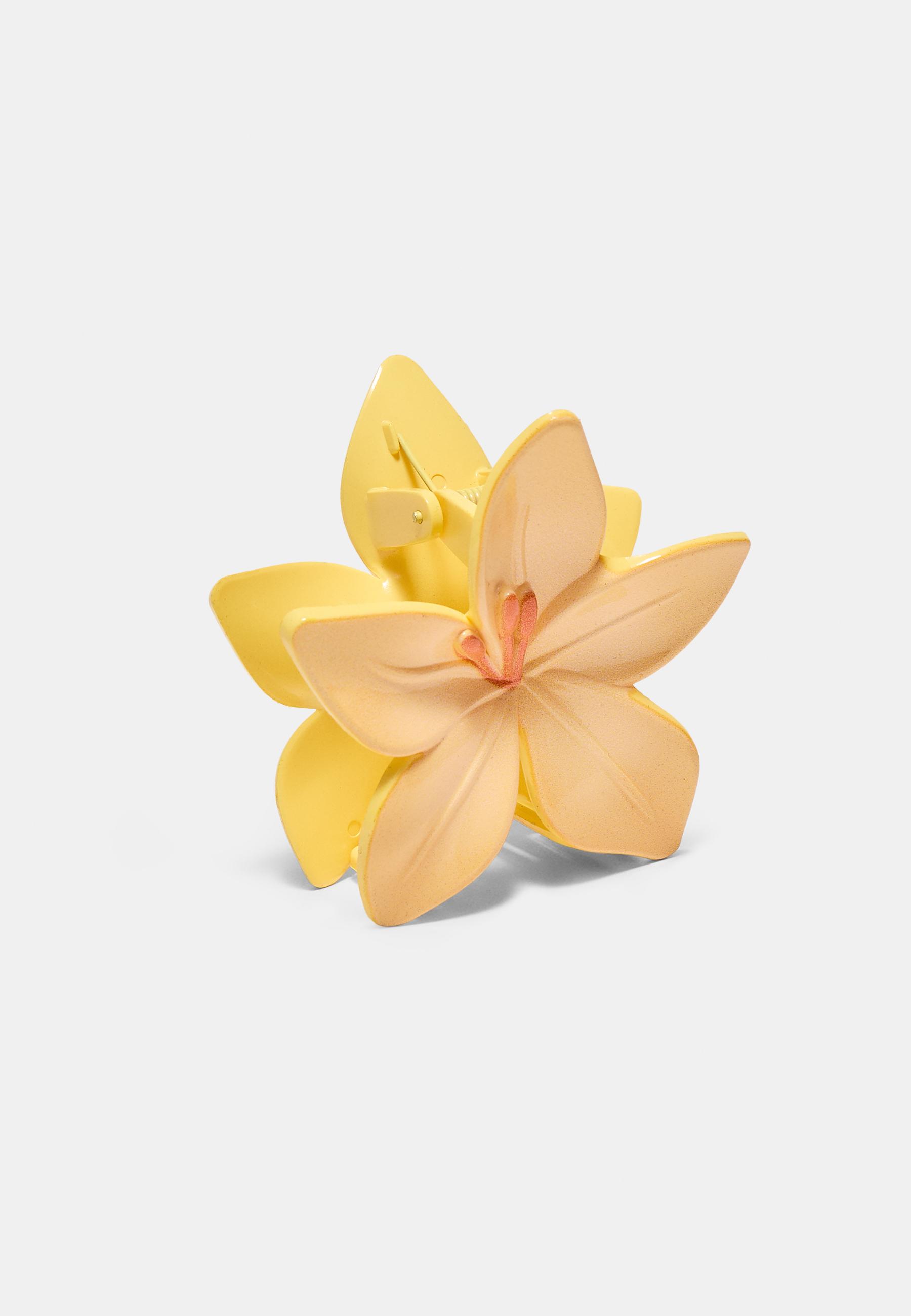 Flower hair clip — Gold