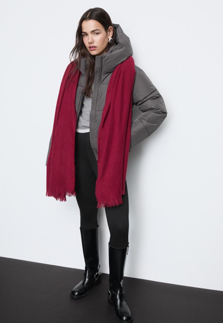 veste matelassee basique a capuche