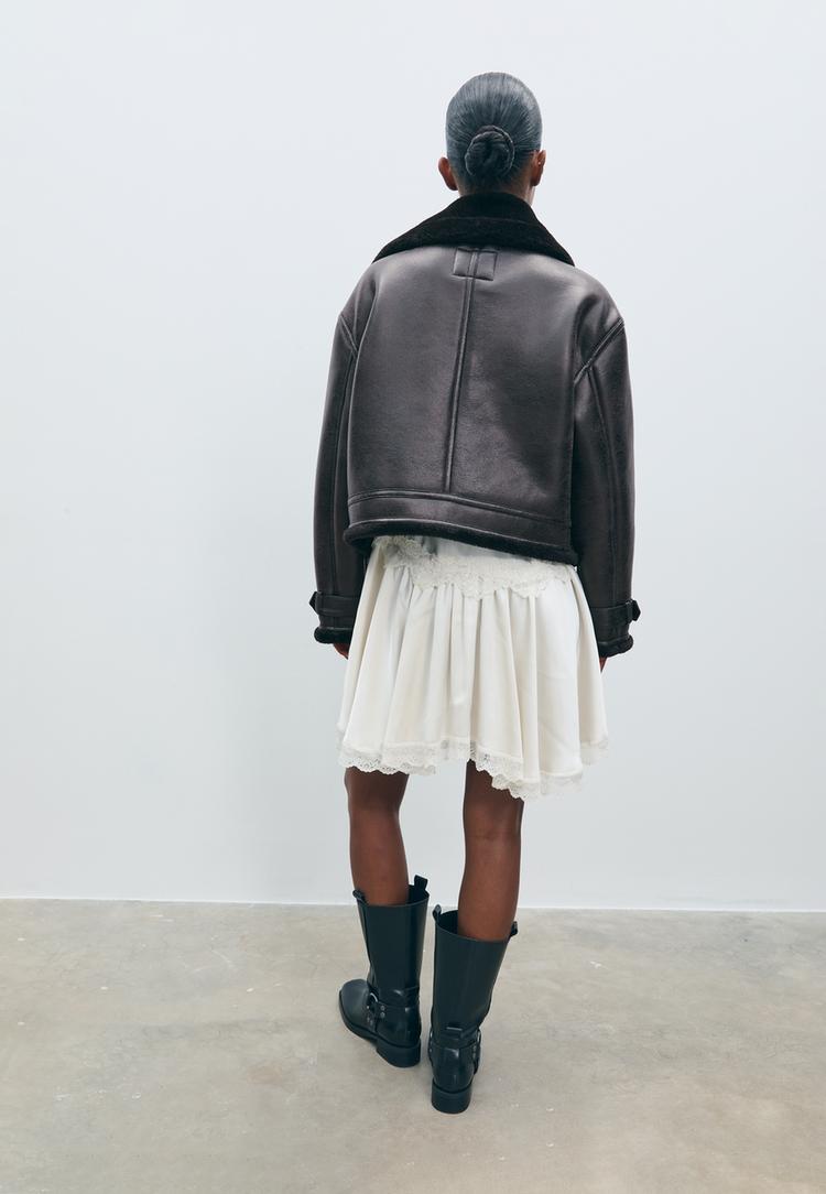 double faced short jacket