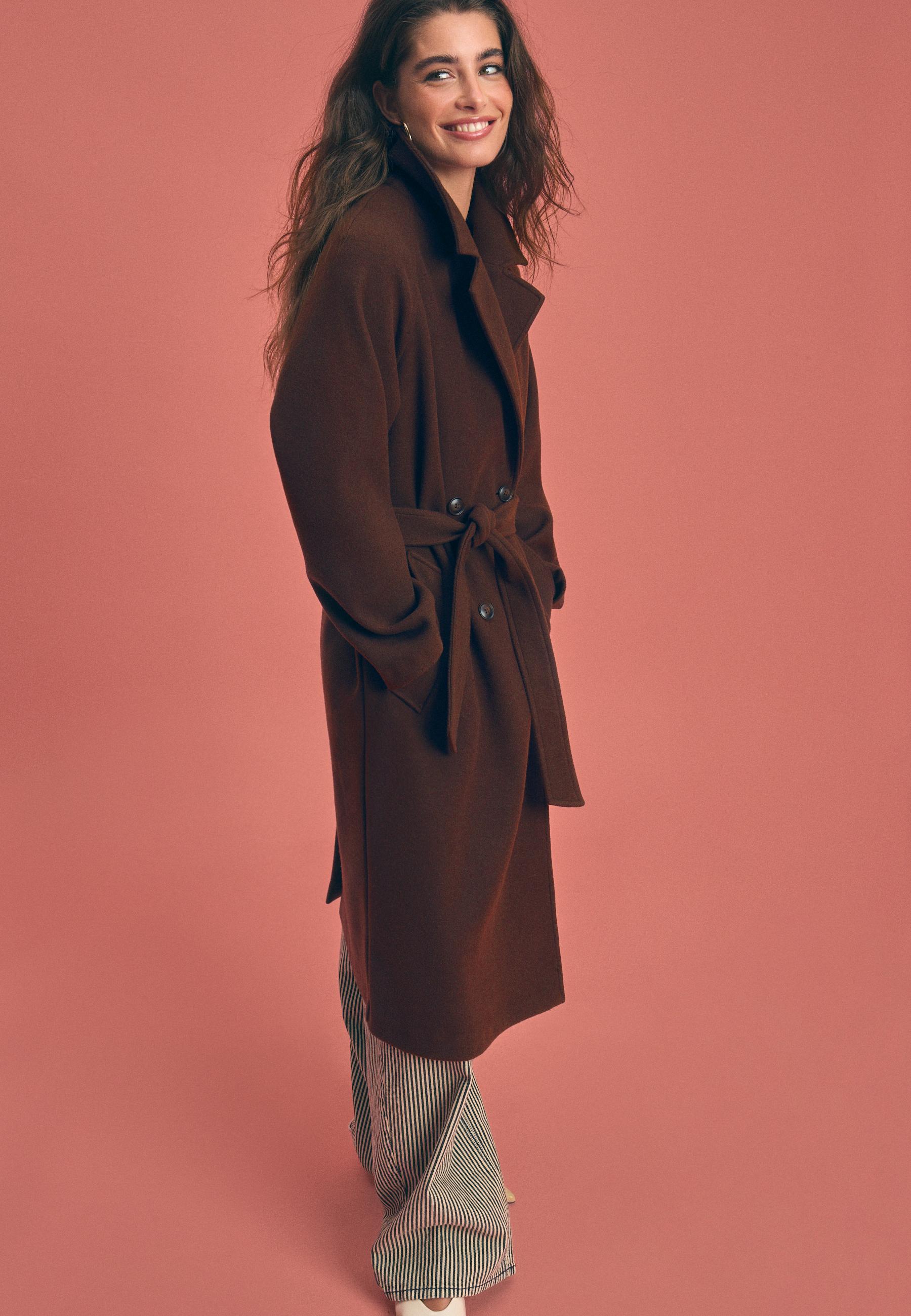 Soft-touch trench coat - Women's fashion | Stradivarius United States