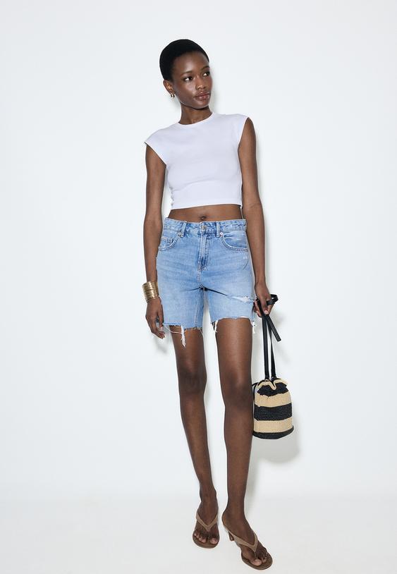 d93 short en jean longline