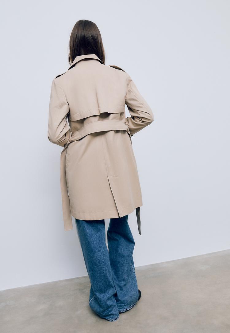 trench regular basique ceinture