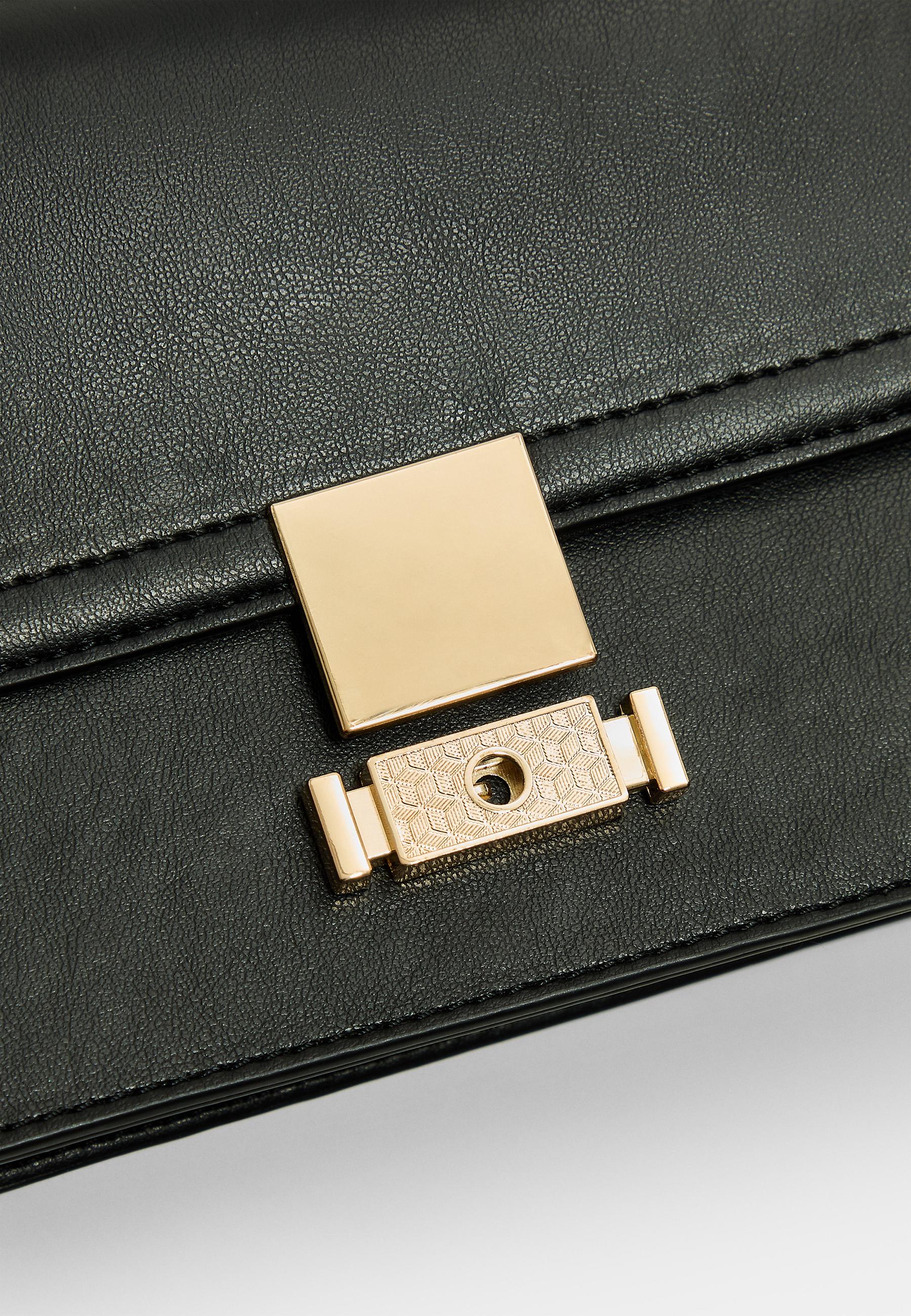 Double-handle crossbody bag — Black