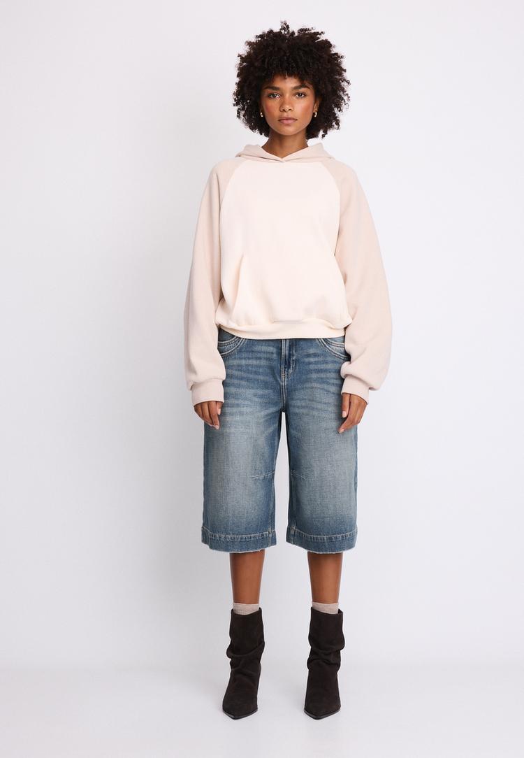 sweat manches raglan contrastant