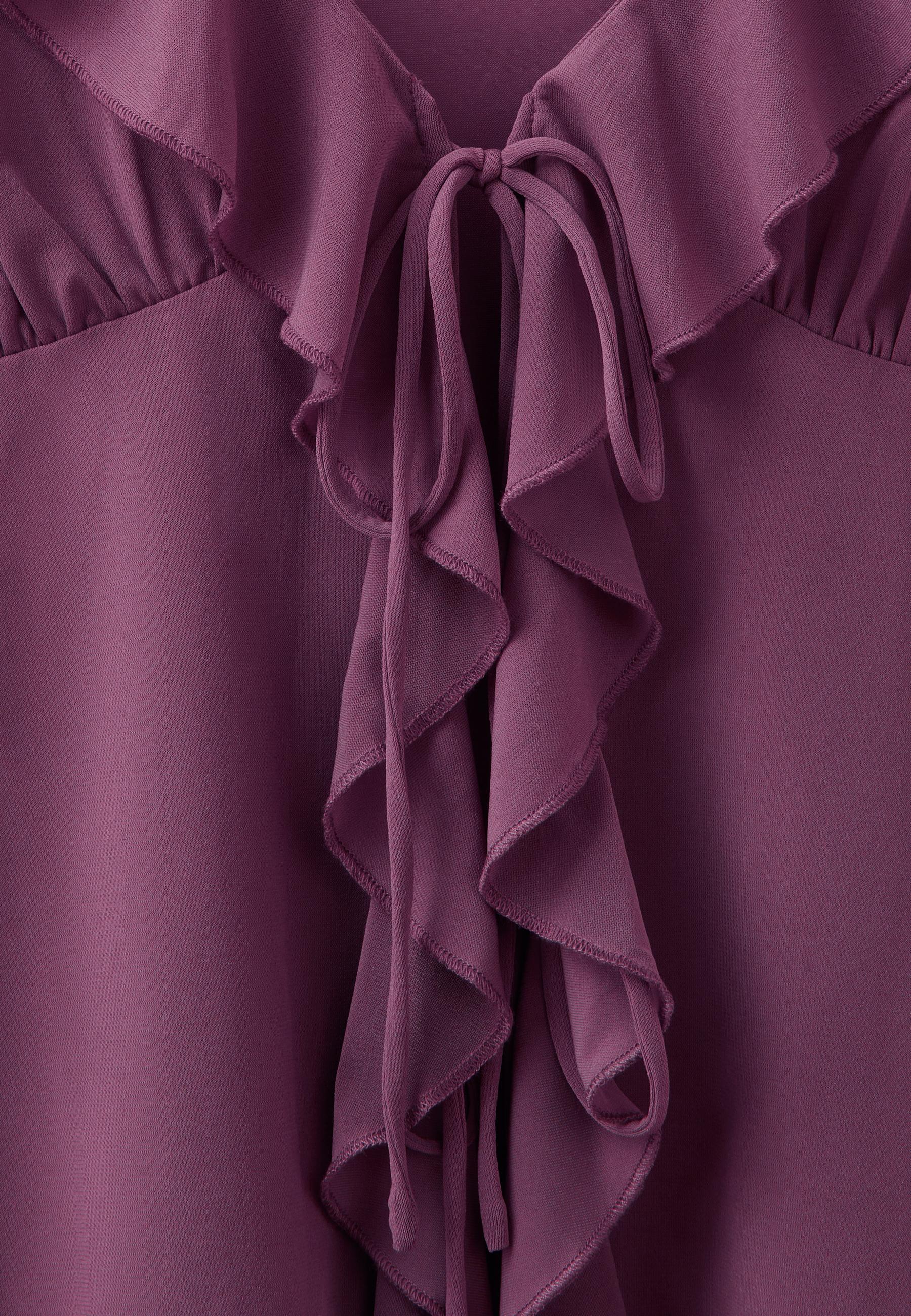Ruffled strappy top — Purple