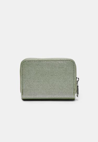 Shimmery rectangular purse — Khaki 4