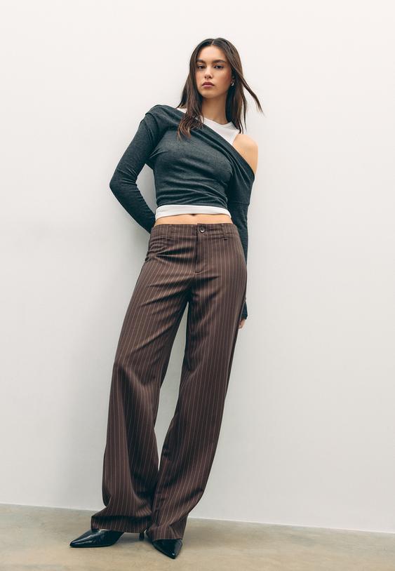 pantaloni eleganti dritti slim