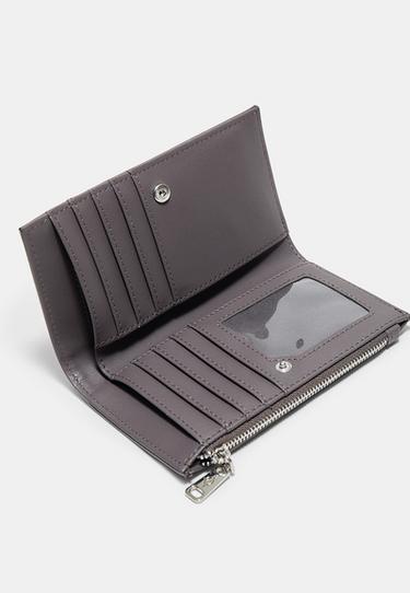 Basic mock croc purse — Dark grey 5