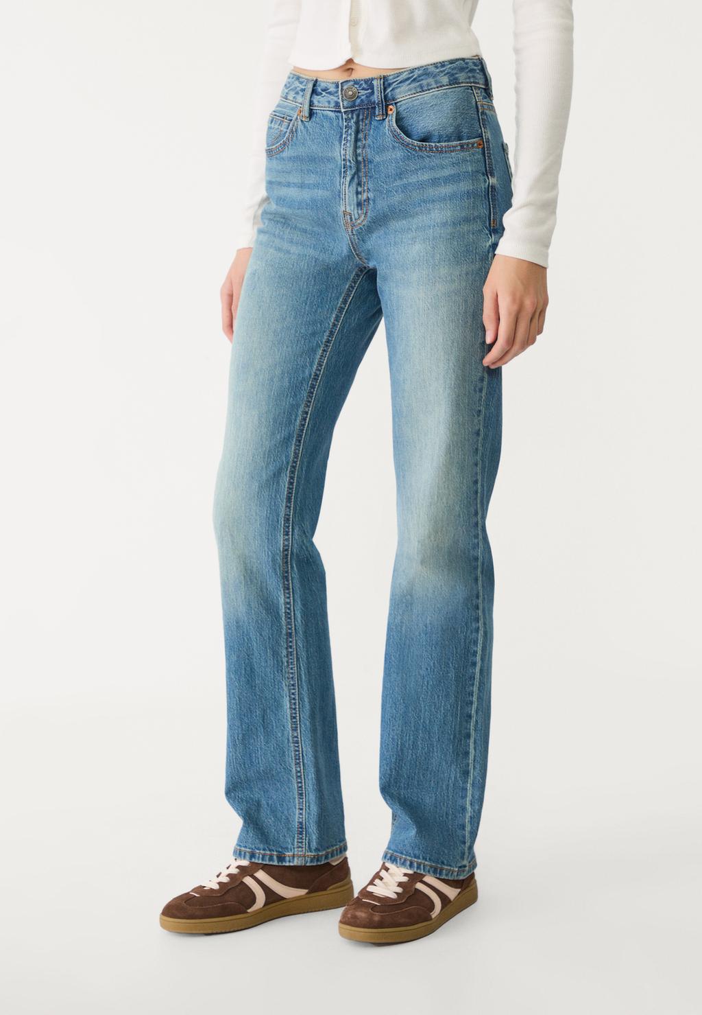 D98 straight vintage effect jeans