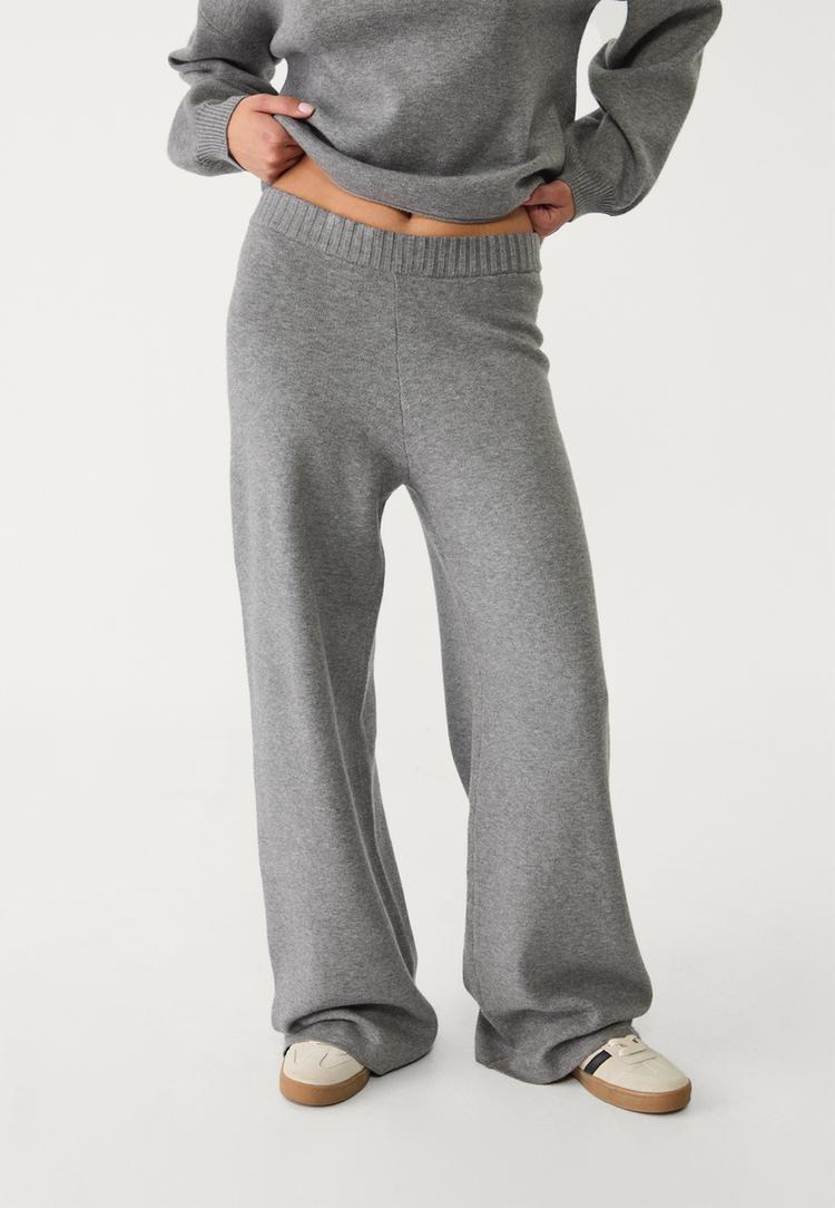 pantalon ancho punto