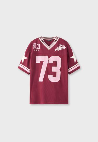 Oversize numbers T-shirt — Purple 7