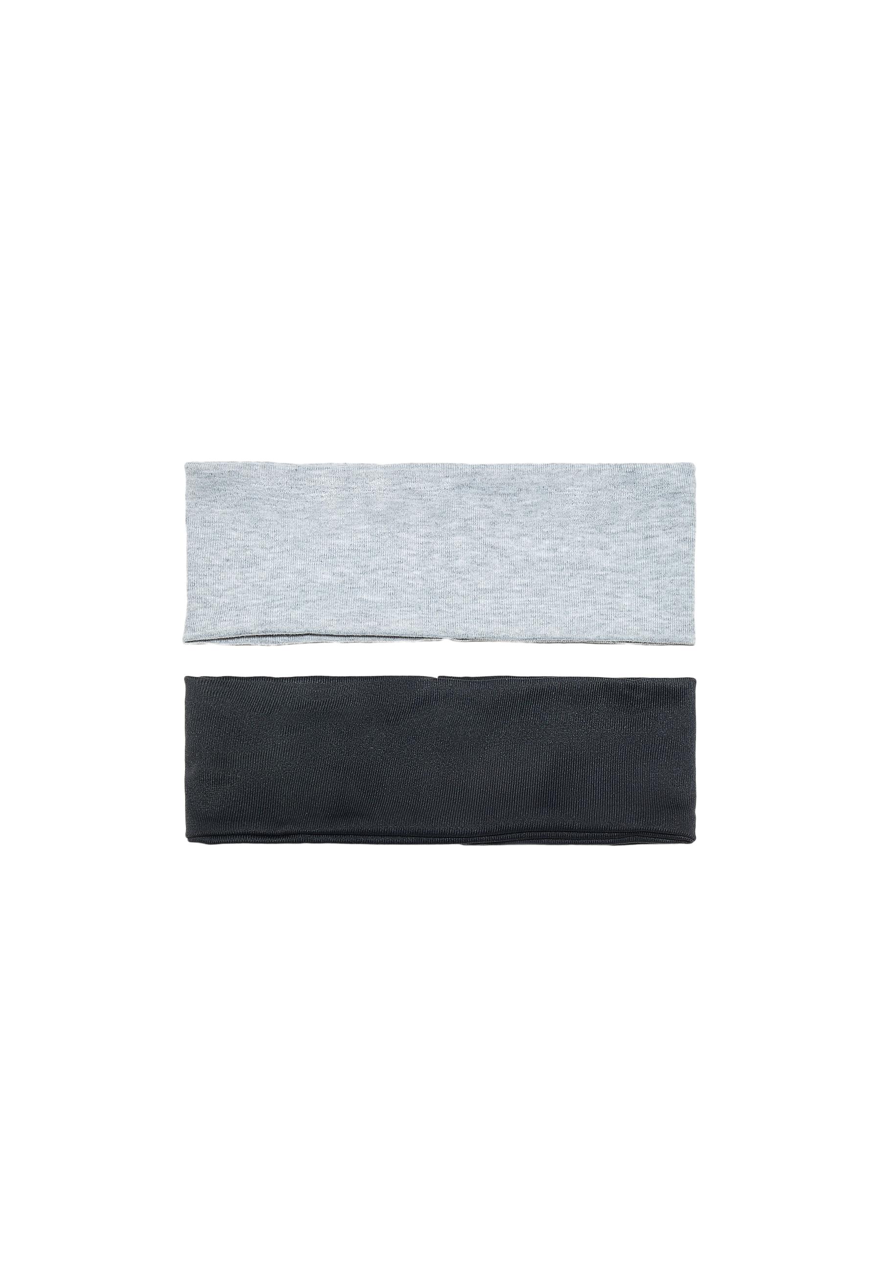 Set of 2 fur headbands — Mid grey
