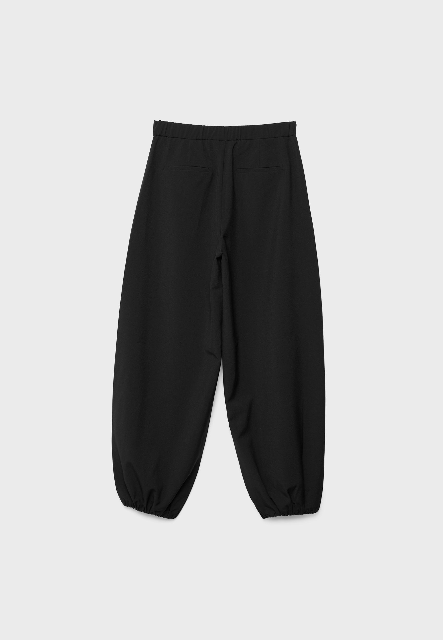 Balloon Dress Trousers — Black