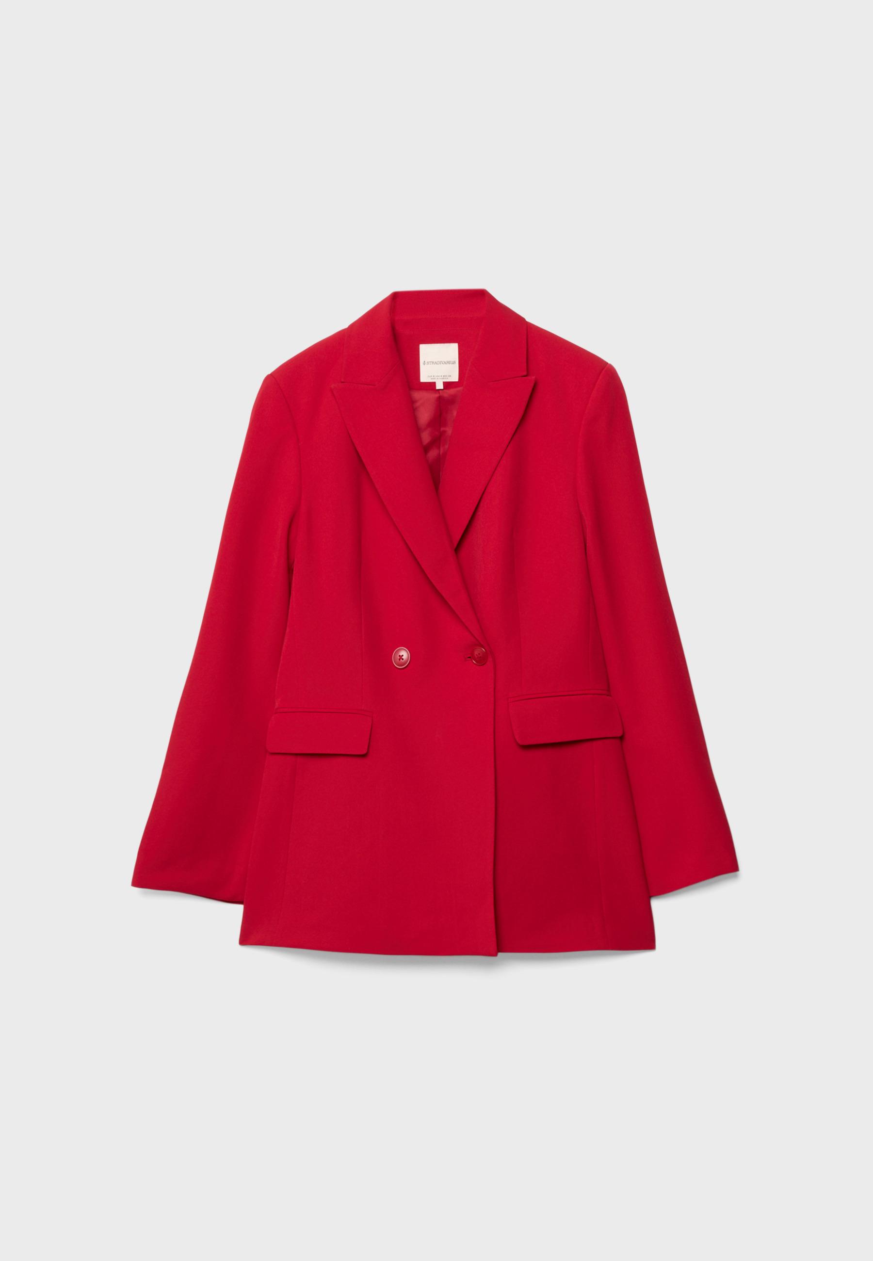 Fitted blazer — Red