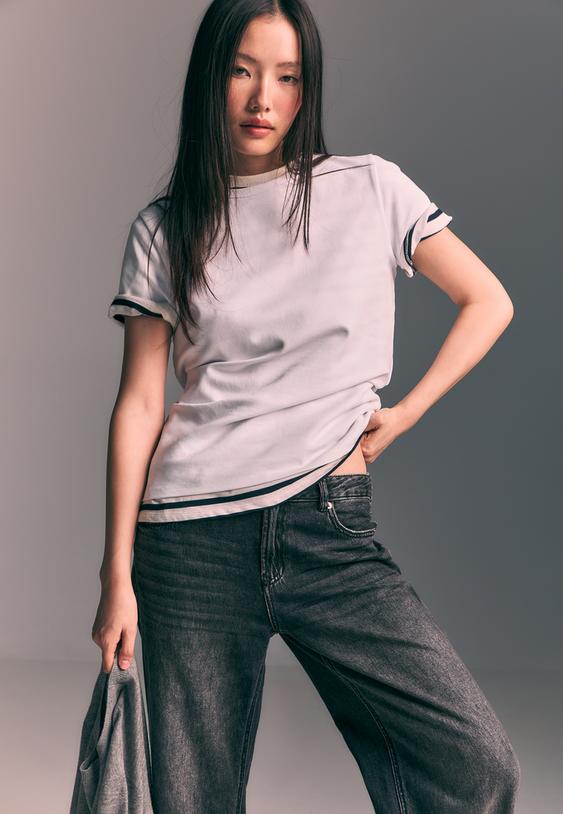 camiseta basica regular tacto suave