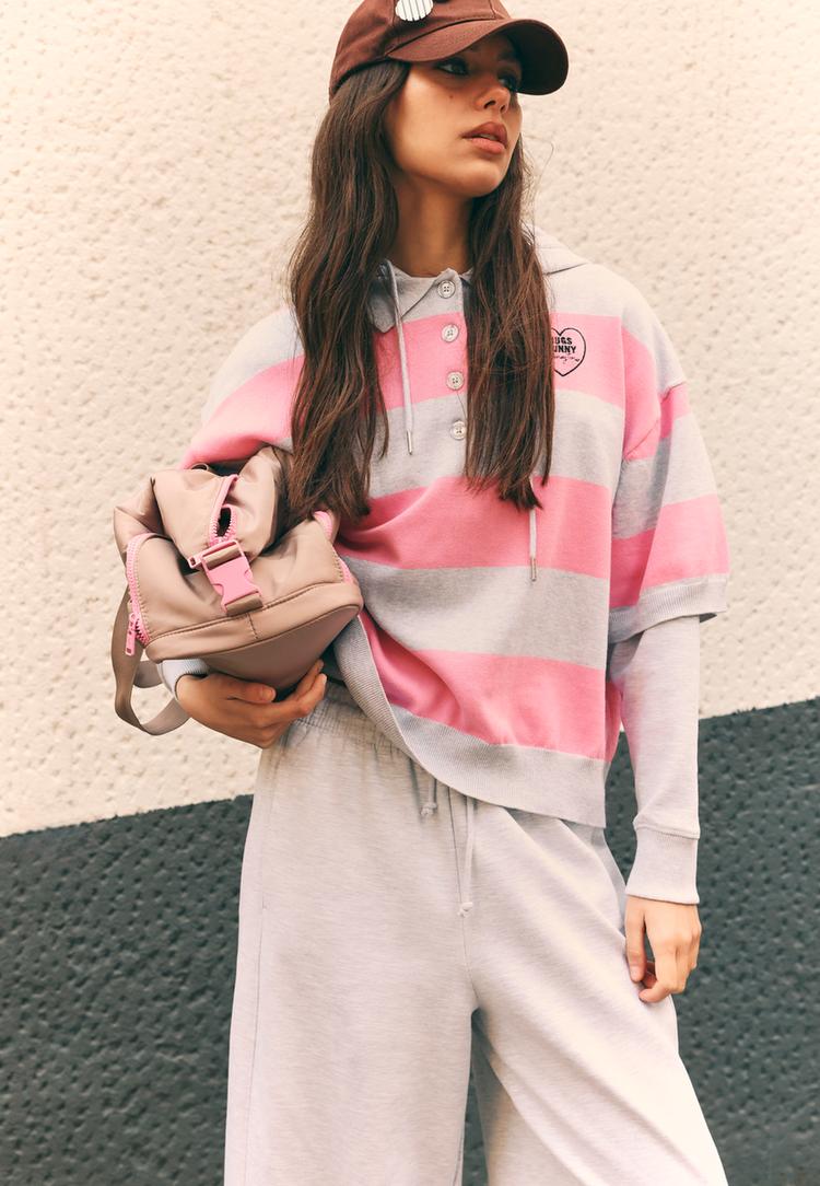 sweater de malha polo bugs bunny