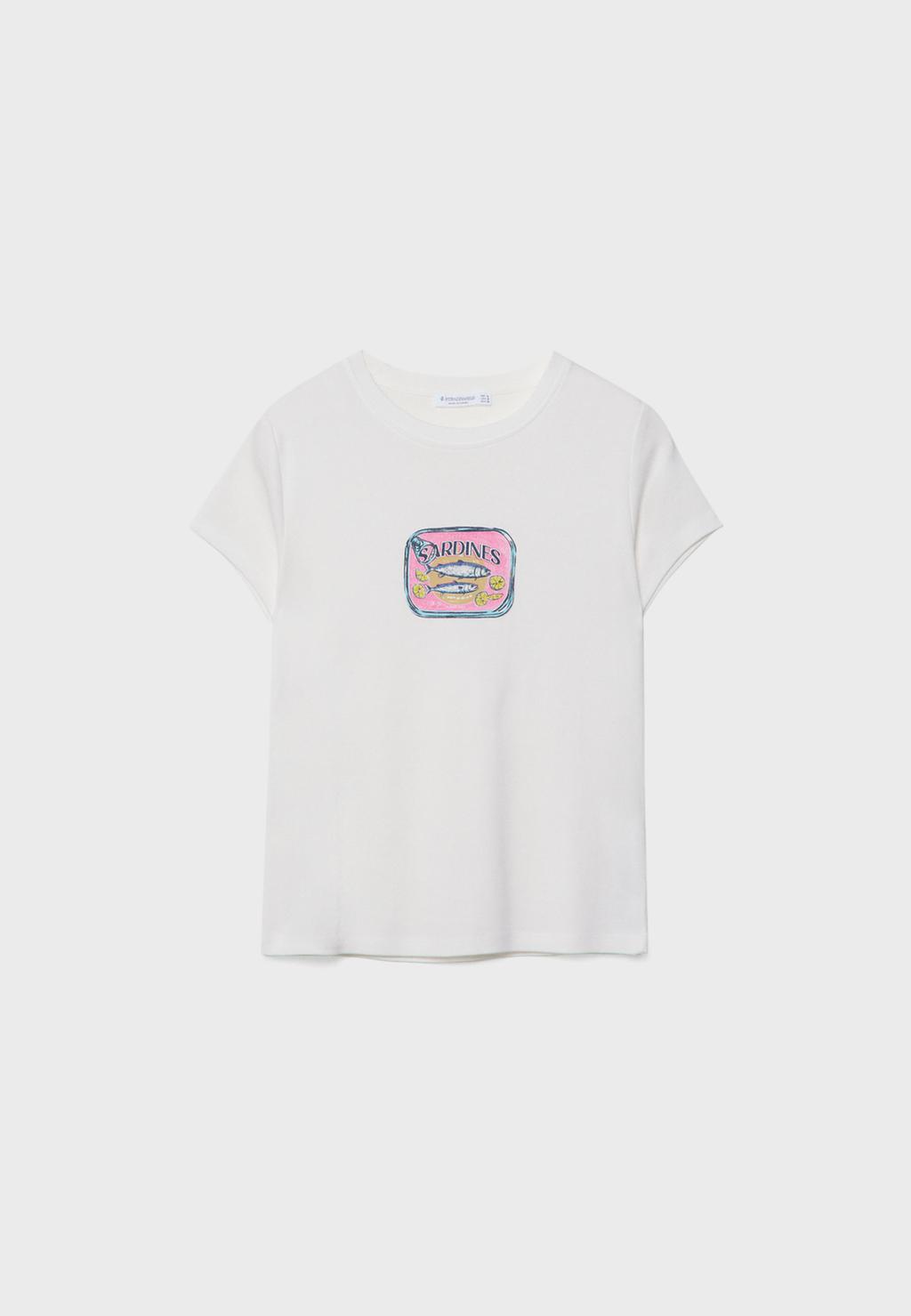 T-shirt ajusté imprimé