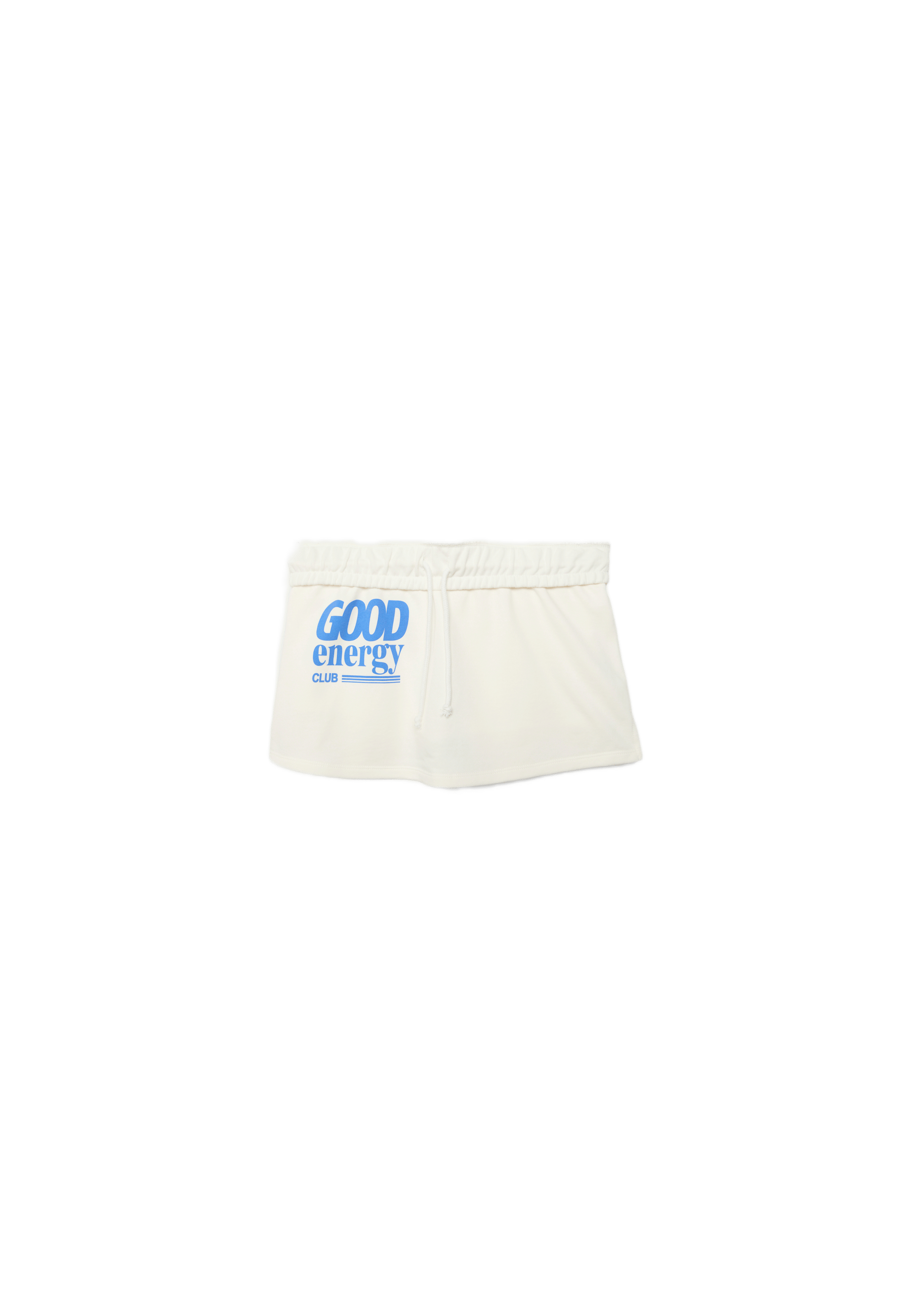 Fleece mini skirt — Ecru