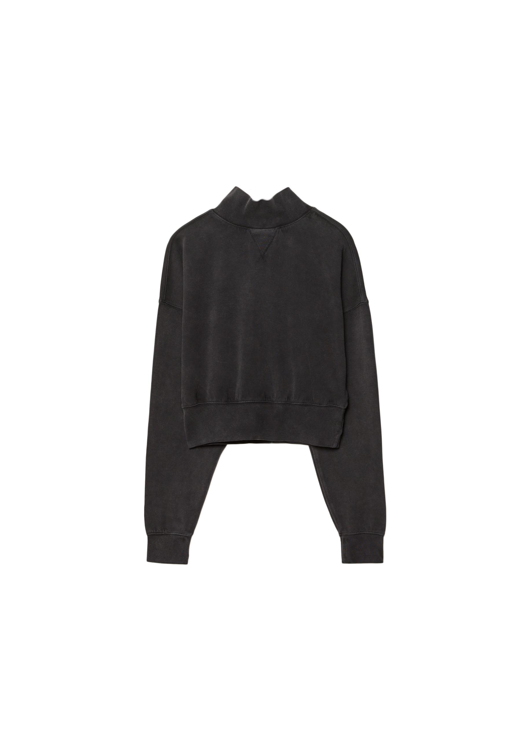 Soft-touch interlock sweatshirt — Dark grey