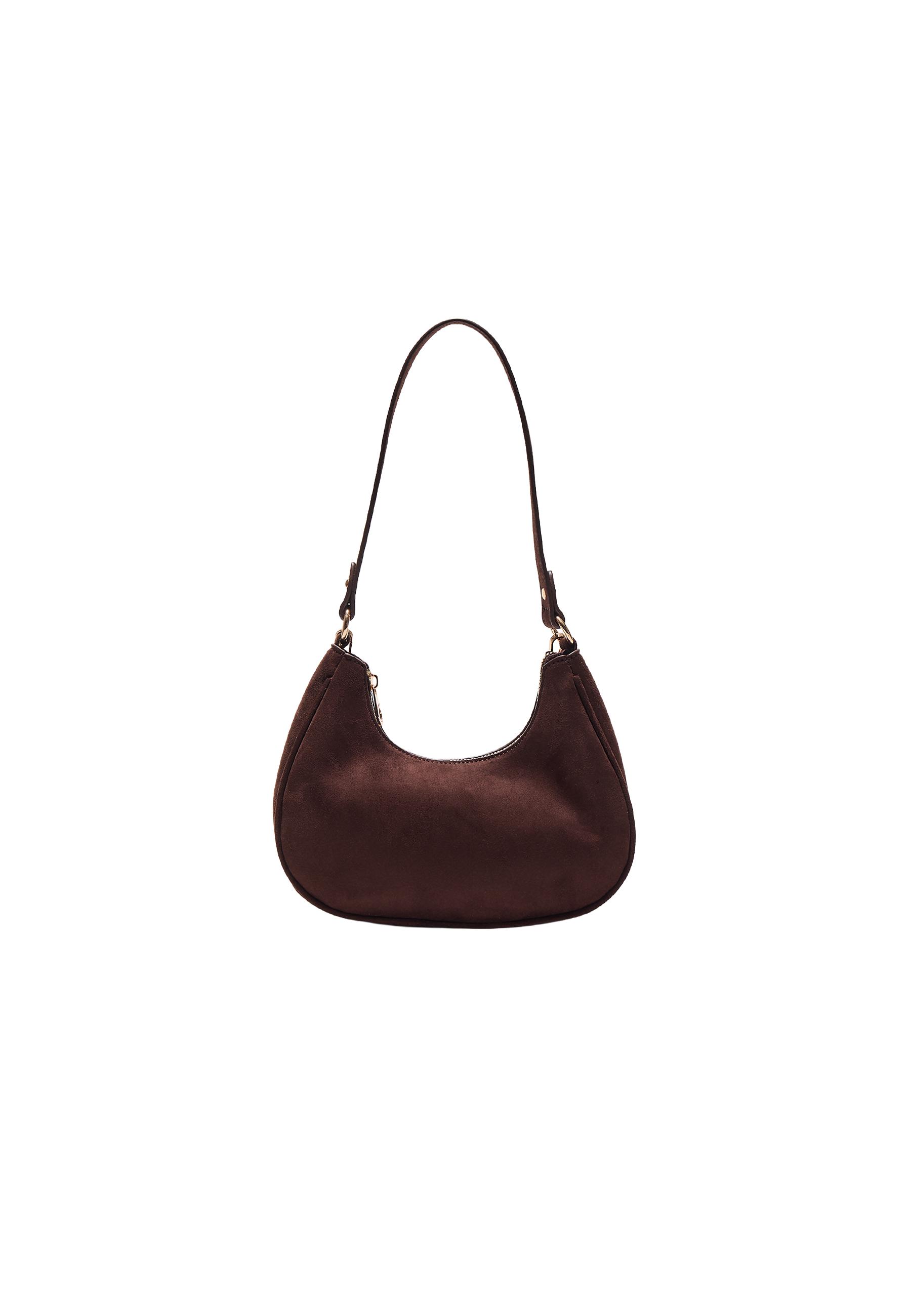 Half-moon shoulder bag — Brown