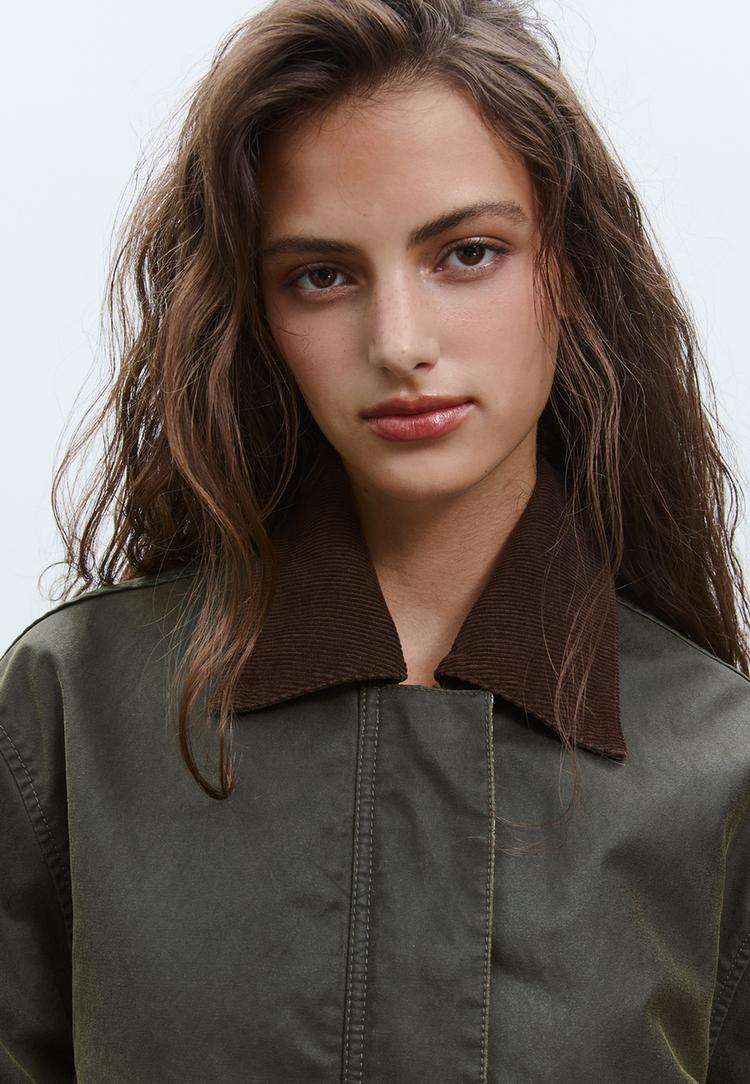 gewaxt multizakkenparka