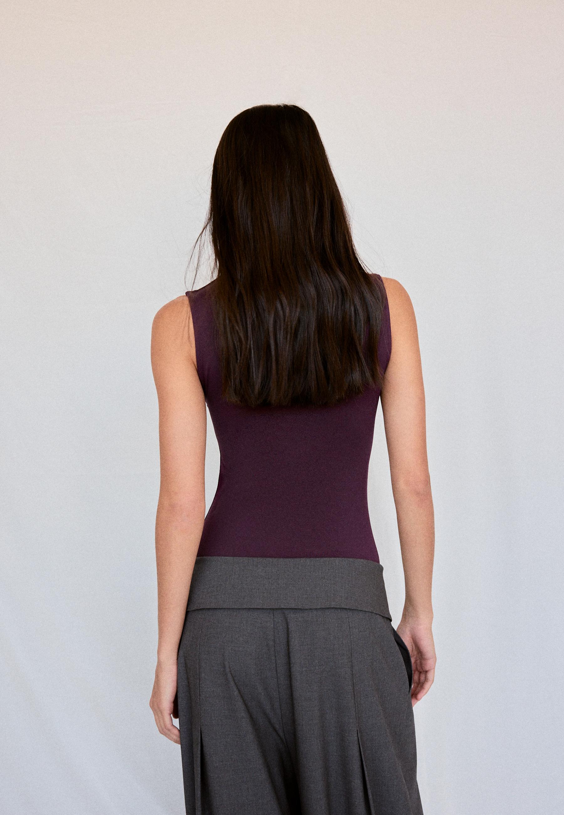 Stradivarius Kare yaka poliamid body