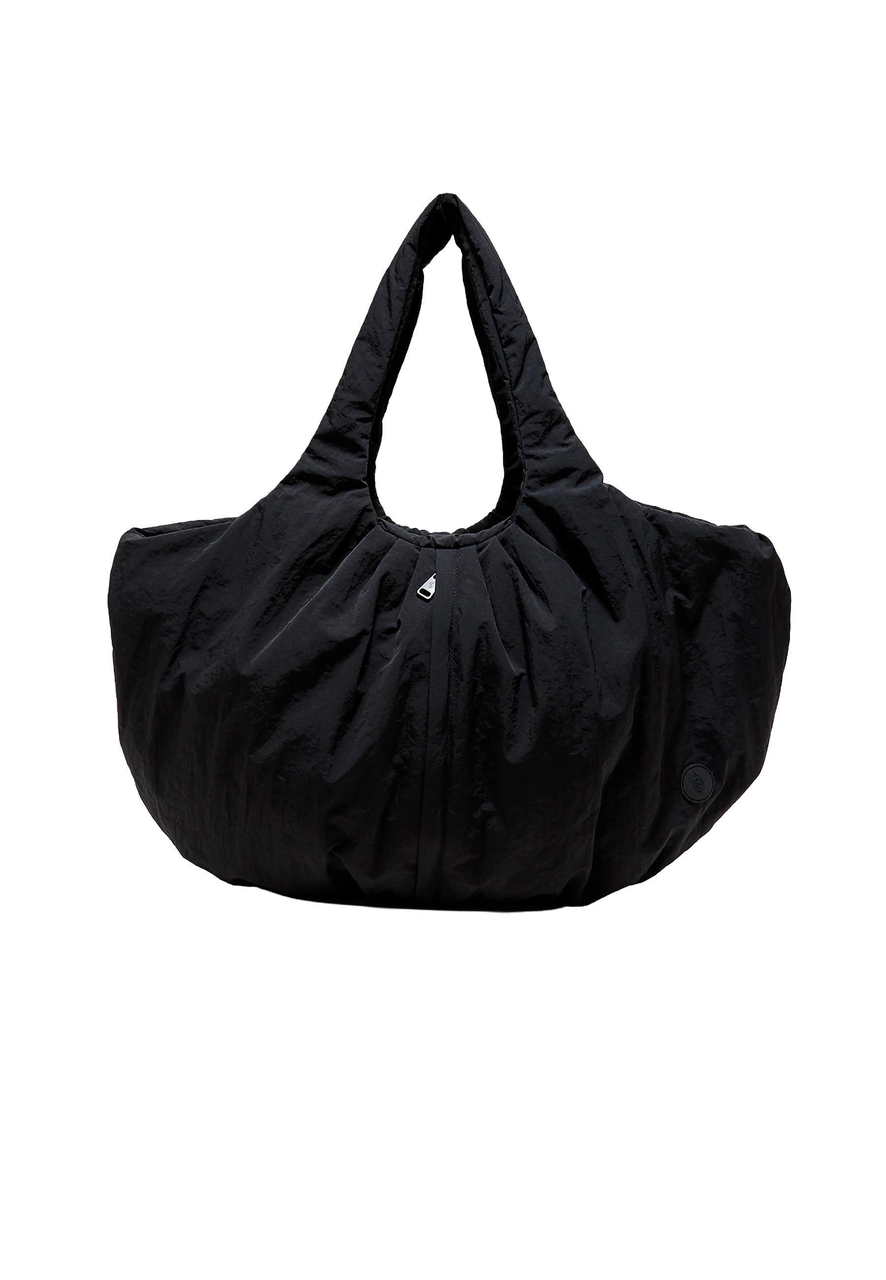 Quilted maxi bag — Black