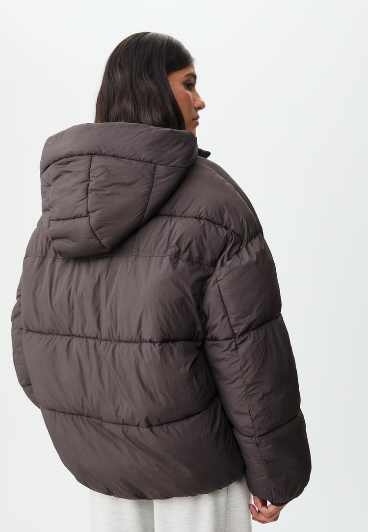 puffer jacket with hood