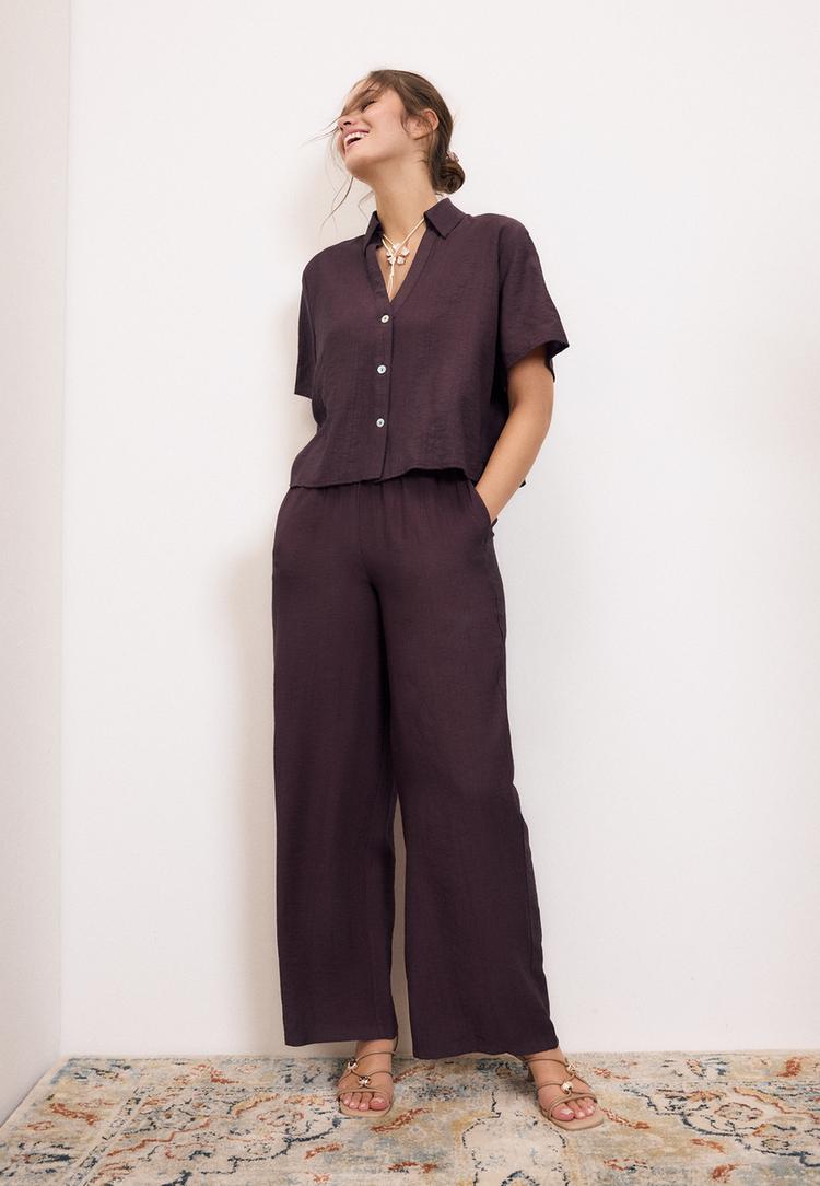 camisa fluida botones