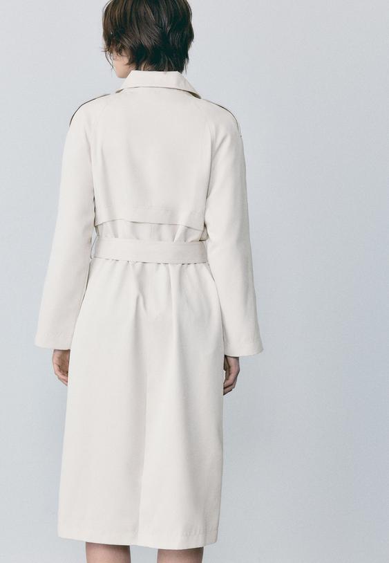 trench comprido fluido