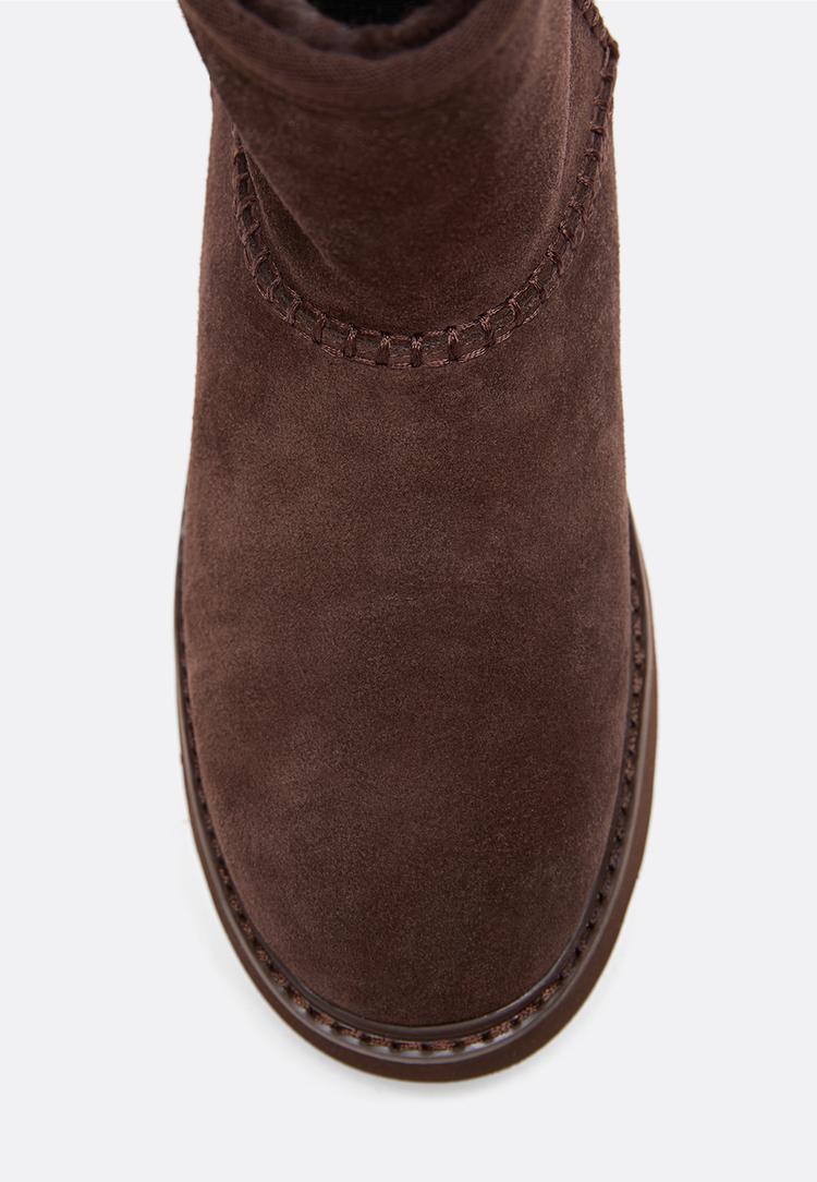 botines piel interior efecto pelo