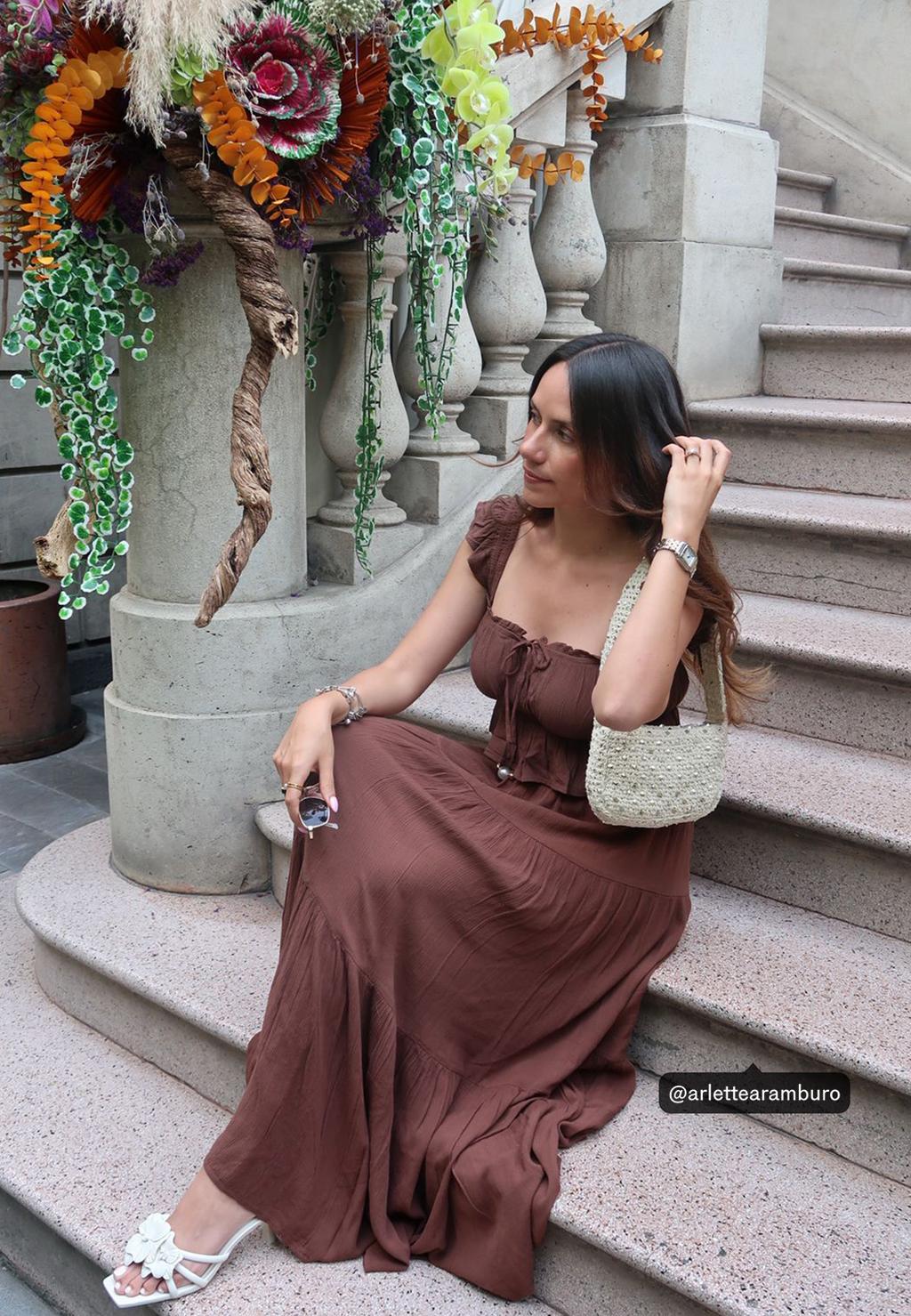 Boho midi skirt
