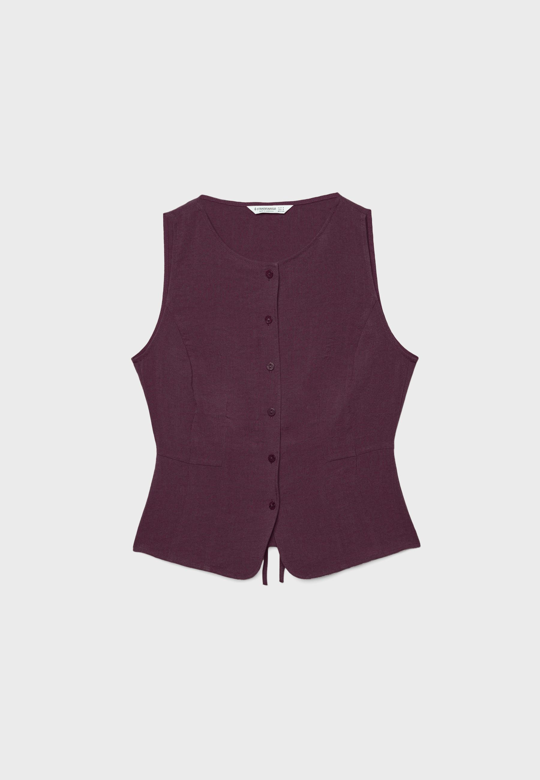 Buttoned waistcoat — Purple