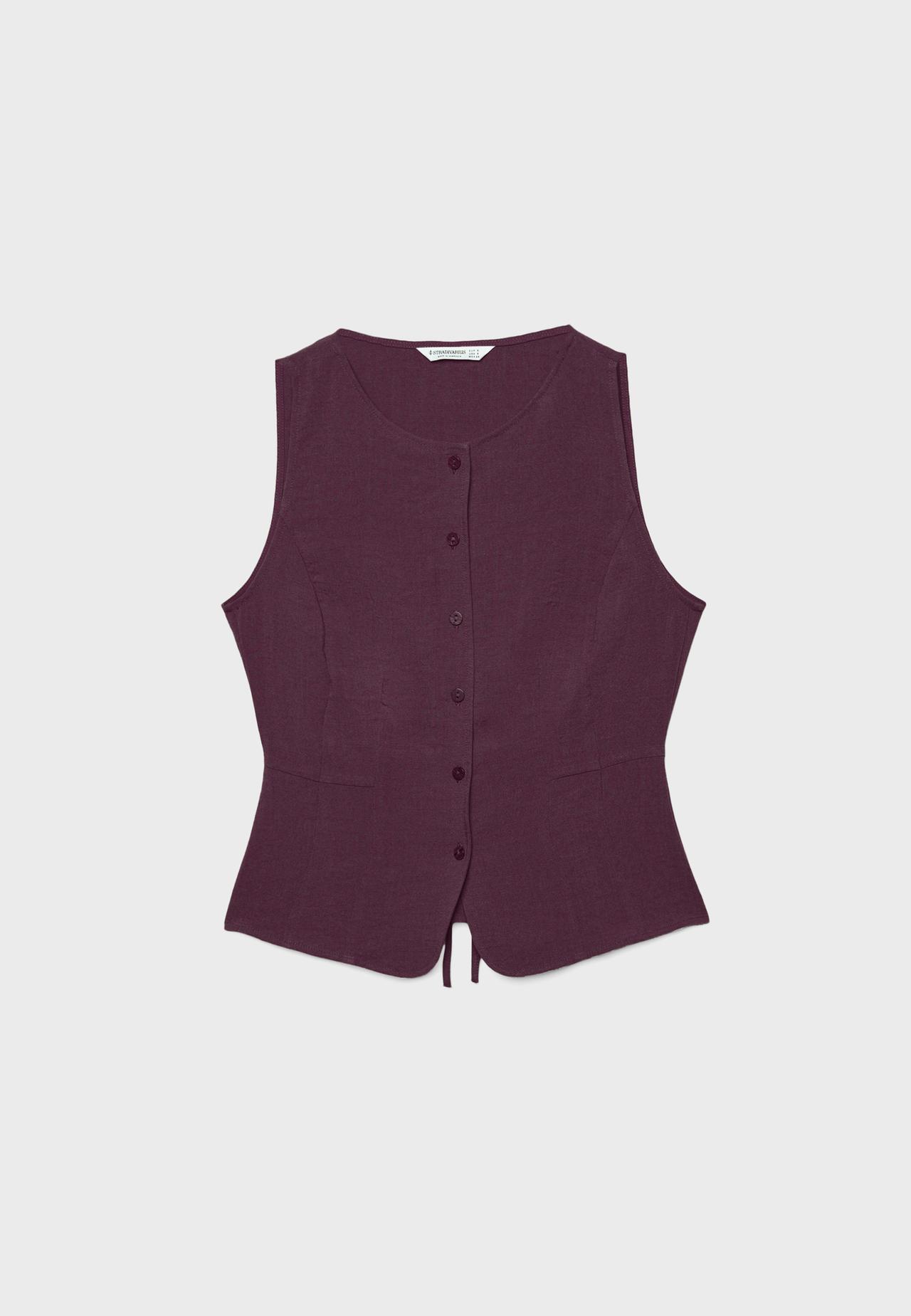 Buttoned waistcoat — Purple