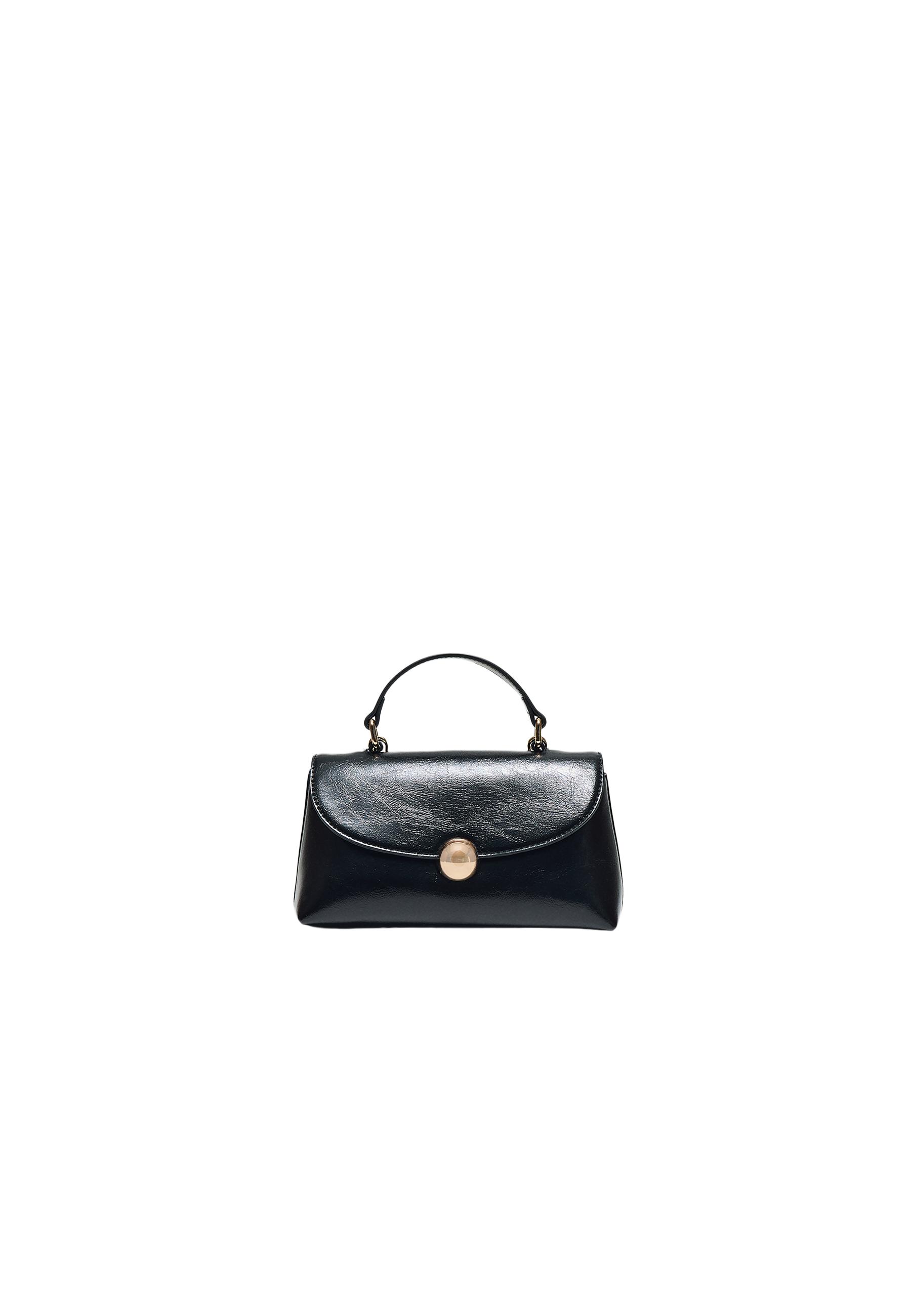 Crossbody bag with ball clasp — Black