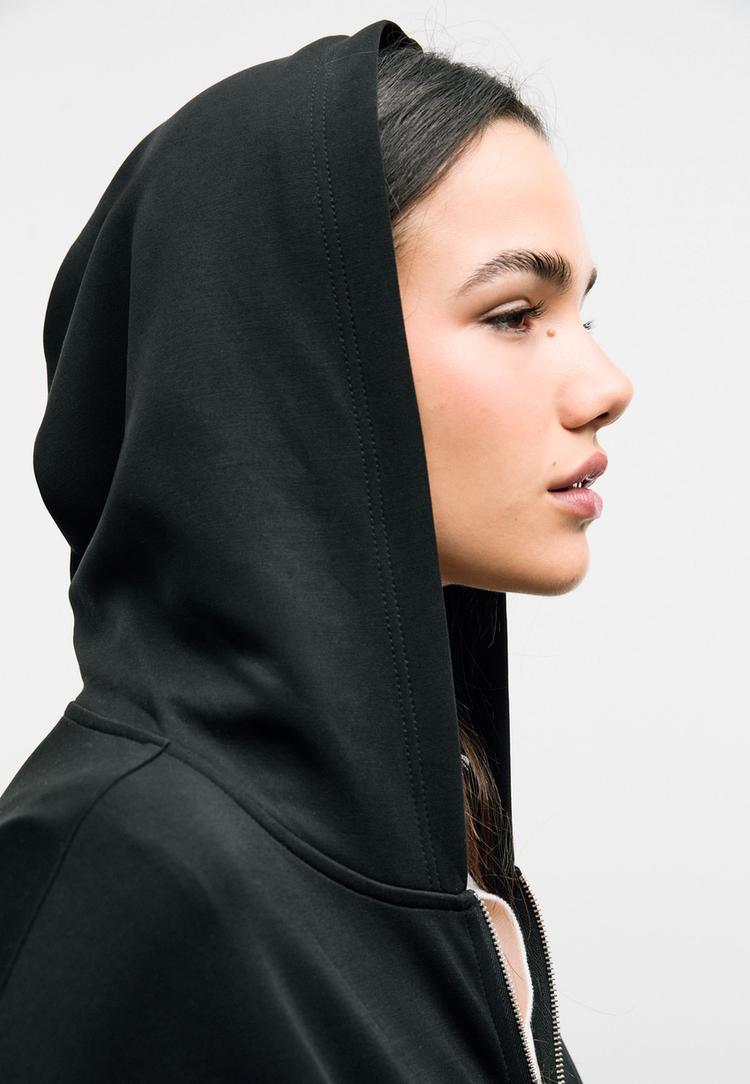 sudadera capucha abullonada tacto suave