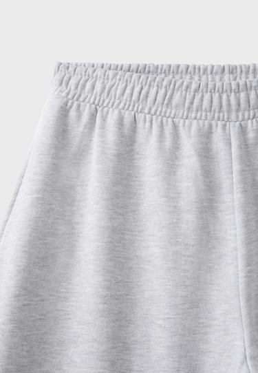 Plush joggers with contrast piping — Grey melange 10